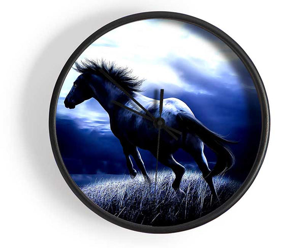 Dark Horse Clock - Wallart-Direct UK