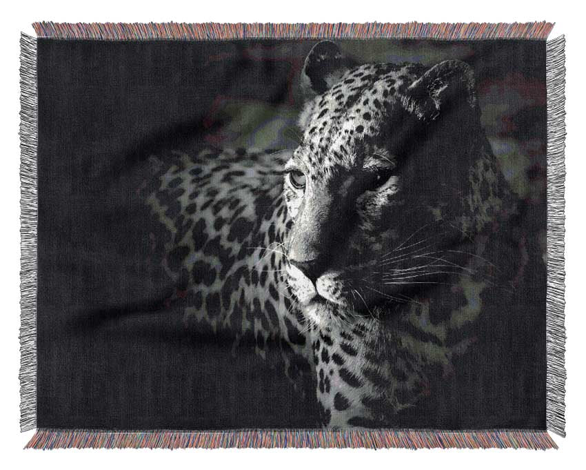 Dark Cheetah Woven Blanket