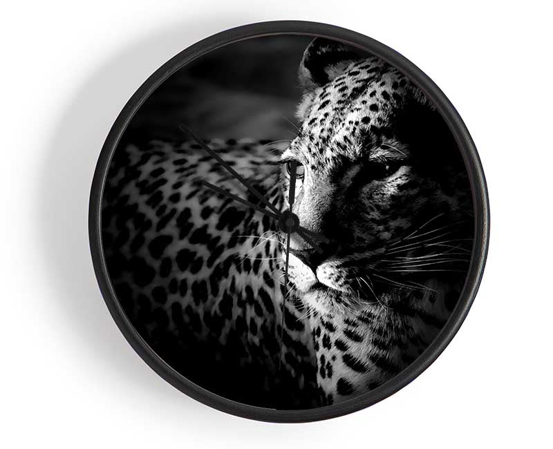 Dark Cheetah Clock - Wallart-Direct UK