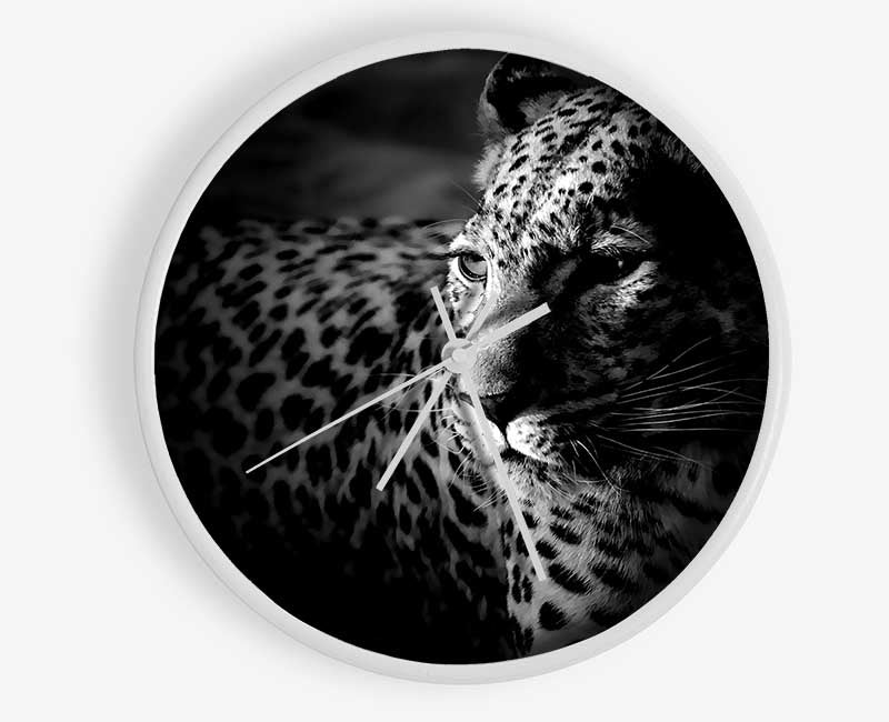 Dark Cheetah Clock - Wallart-Direct UK