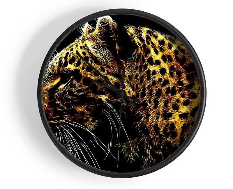 Leopard Glory Clock - Wallart-Direct UK