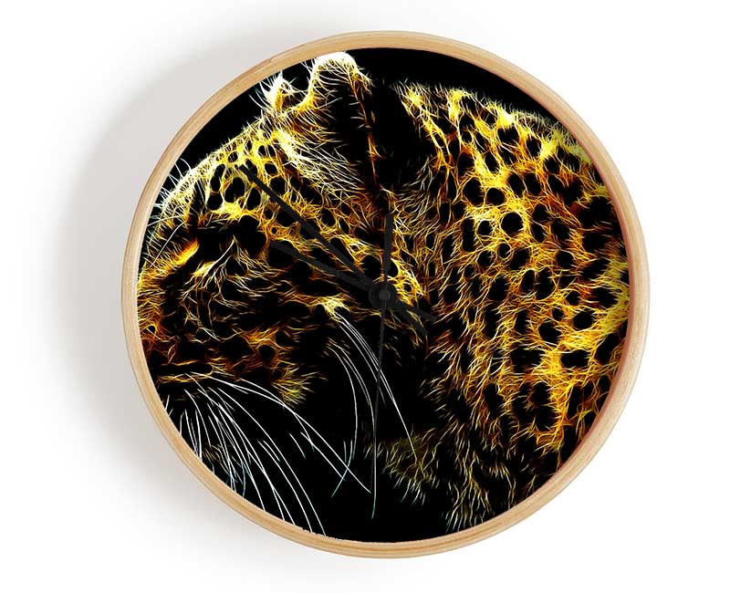 Leopard Glory Clock - Wallart-Direct UK