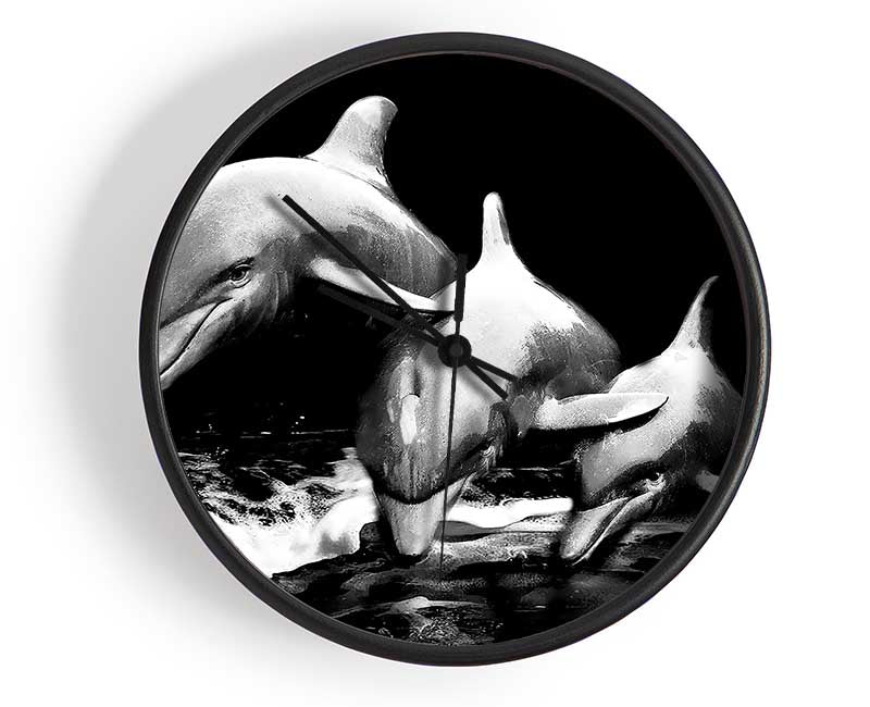 Dolphins Clock - Wallart-Direct UK