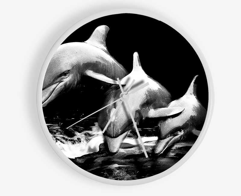 Dolphins Clock - Wallart-Direct UK