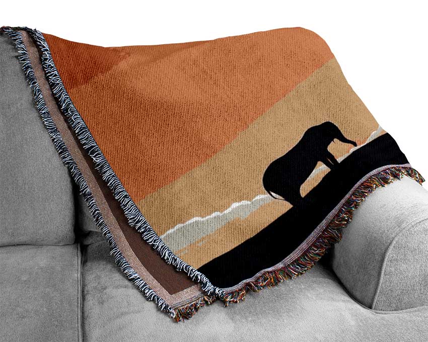 Elephant Paradise Woven Blanket