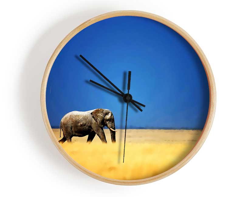 Elephant Safari Clock - Wallart-Direct UK