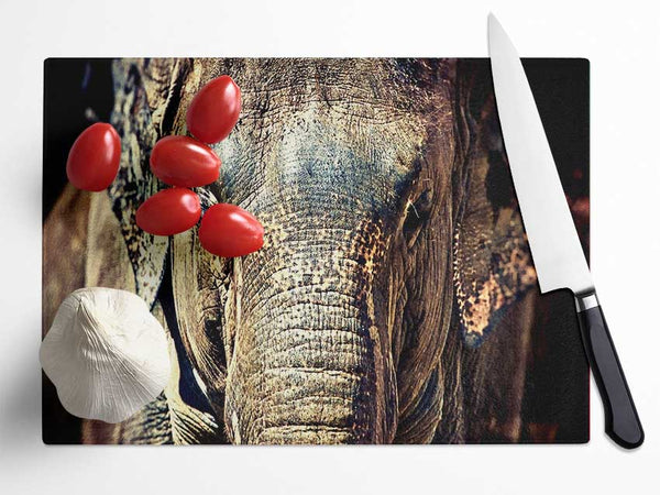 Elephant Trunk Glass Chopping Board