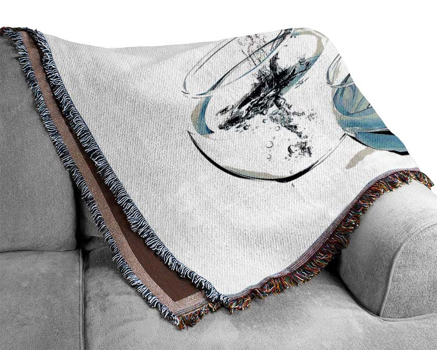 Fishes And Aquariums Woven Blanket