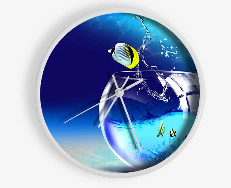 Fishy Life Clock - Wallart-Direct UK