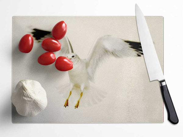 Flying Seagull Glass Chopping Board