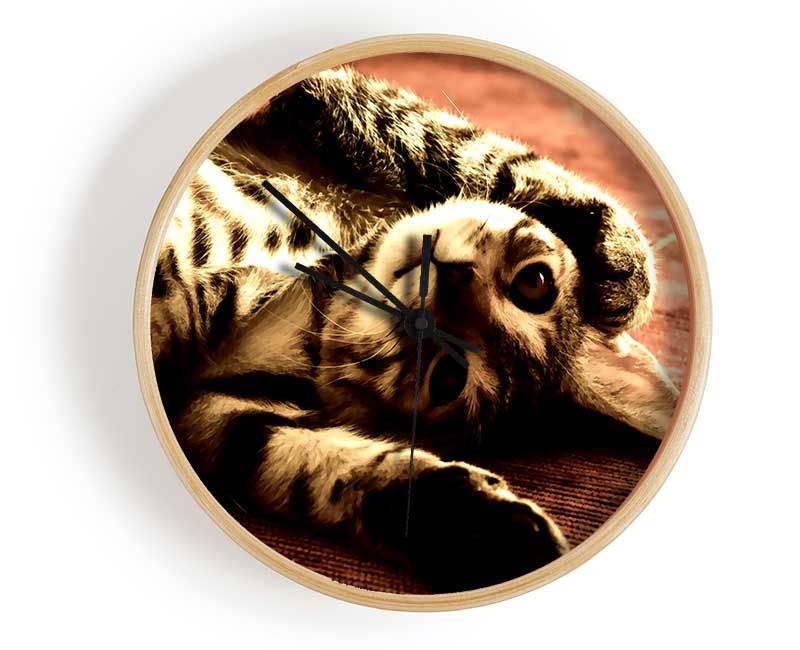 Funny Cat Clock - Wallart-Direct UK