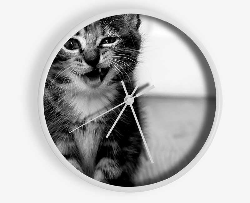 Funny Kitten Clock - Wallart-Direct UK