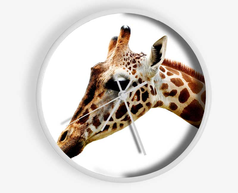 Giraffe Face Clock - Wallart-Direct UK