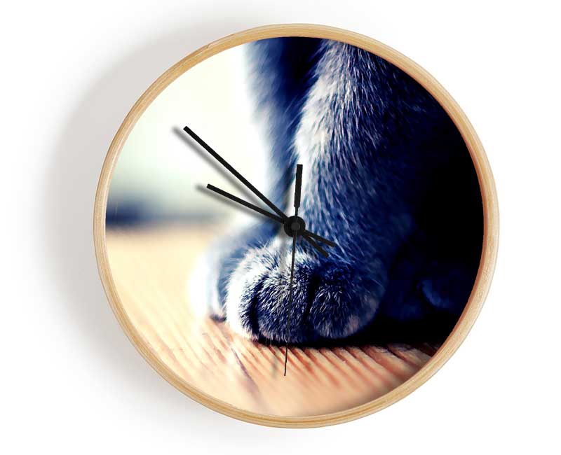 Grey Paws Clock - Wallart-Direct UK