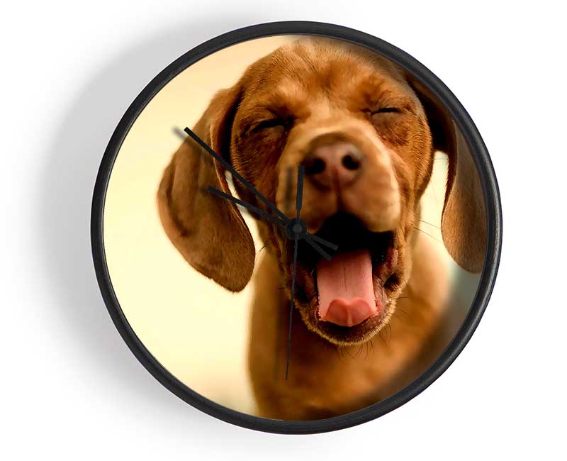 Funny Dog Clock - Wallart-Direct UK