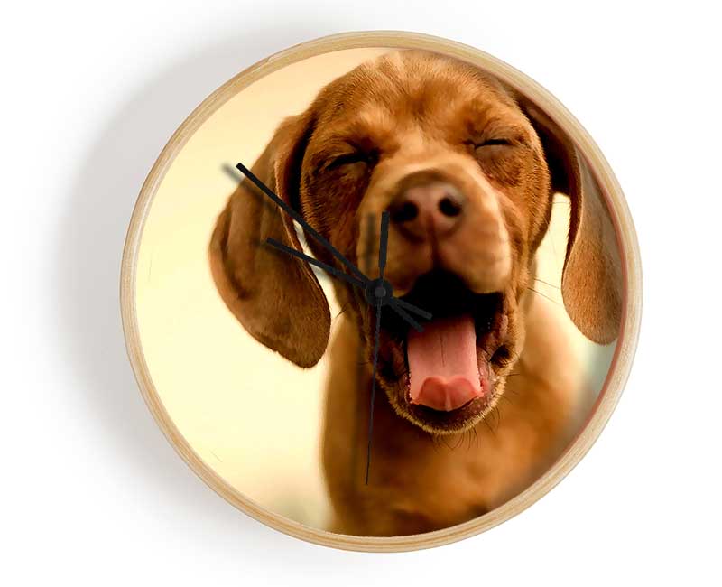 Funny Dog Clock - Wallart-Direct UK