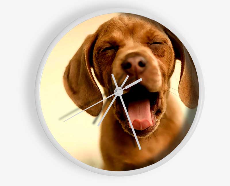 Funny Dog Clock - Wallart-Direct UK