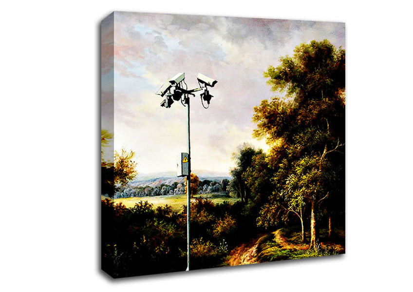 Picture of Countryside Cctv Square Canvas Wall Art