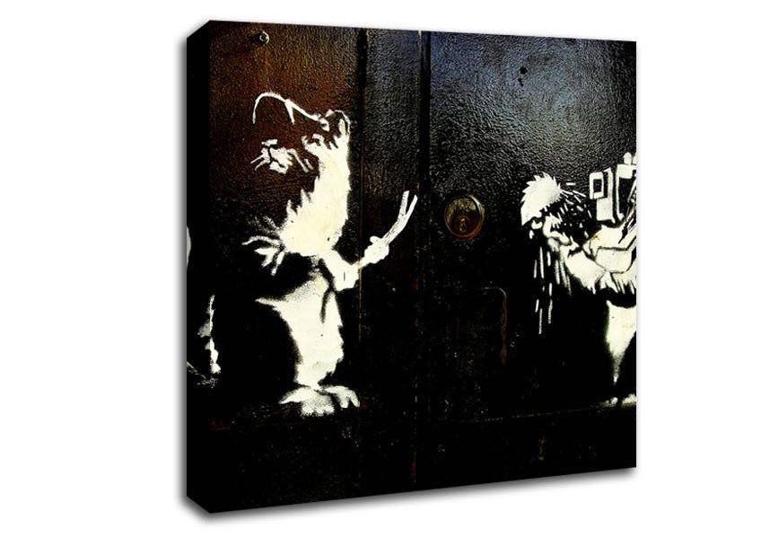 Picture of Crooked Rats Square Canvas Wall Art