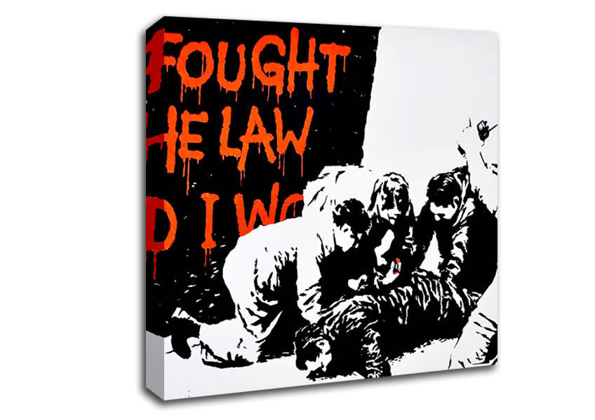 Picture of I Fought The War And I... Square Canvas Wall Art