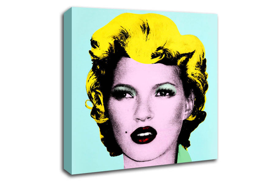 Picture of Kate Moss Square Canvas Wall Art