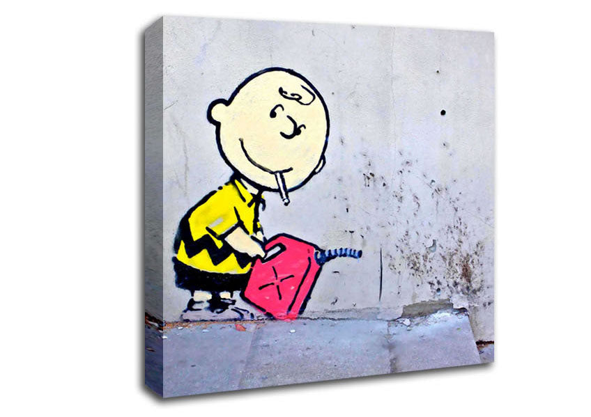 Picture of Charlie Brown Square Canvas Wall Art