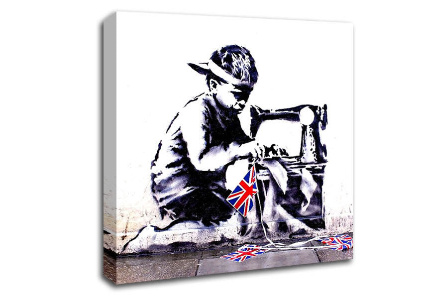 Picture of British Empire Square Canvas Wall Art