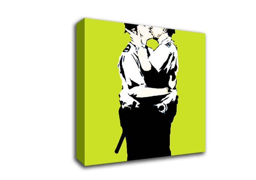 Picture of Bent Coppers Lime Square Canvas Wall Art