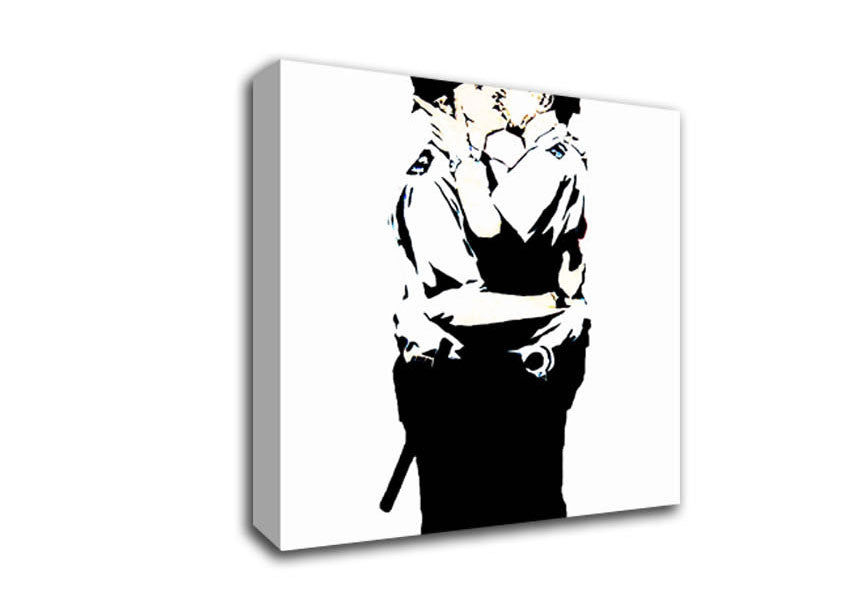 Picture of Bent Coppers White Square Canvas Wall Art