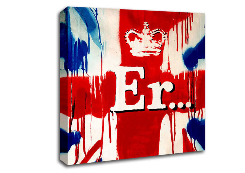 Picture of Er Flag Square Canvas Wall Art