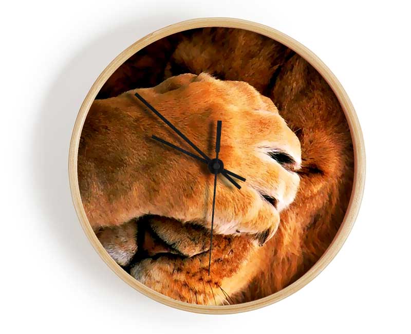 I Hate Mondays Lion Clock - Wallart-Direct UK