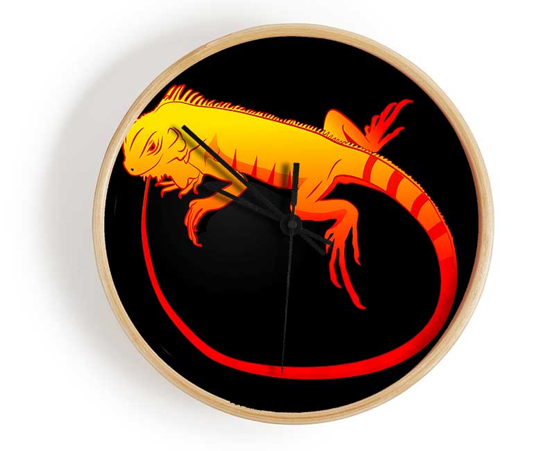 Iguana 2 Clock - Wallart-Direct UK