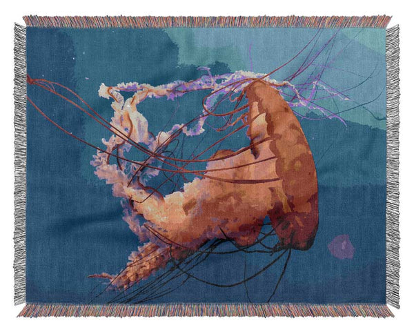 Jellyfish Ocean Woven Blanket