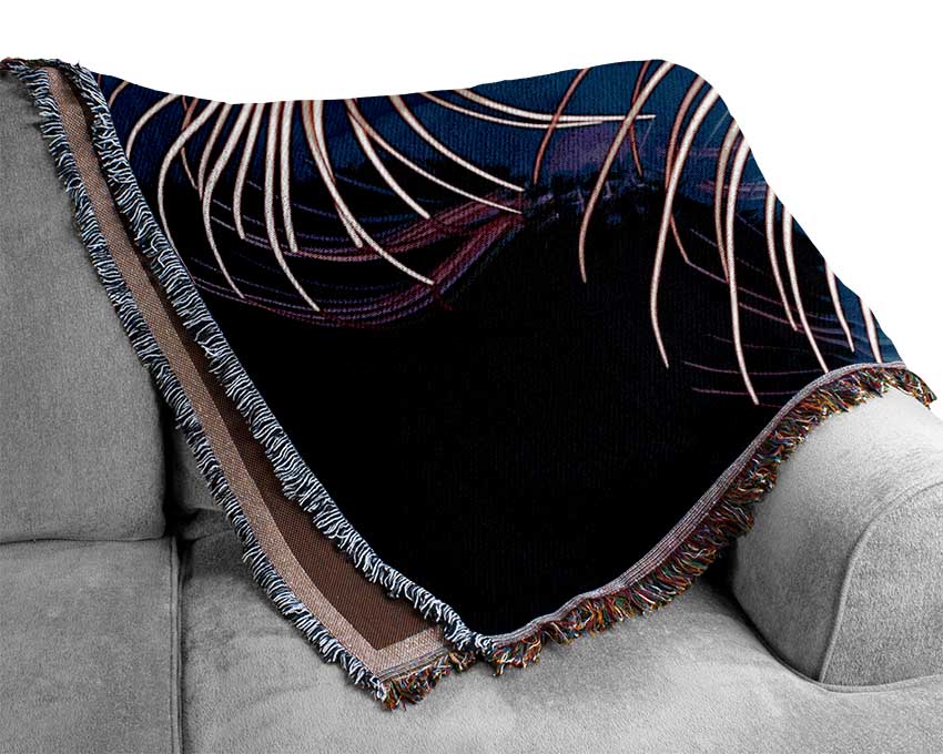 Jellyfish Swirl Woven Blanket