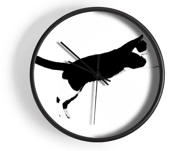 Jumping Cat Clock - Wallart-Direct UK