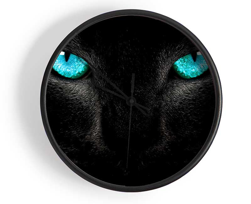 Blue Eyes Cat Clock - Wallart-Direct UK