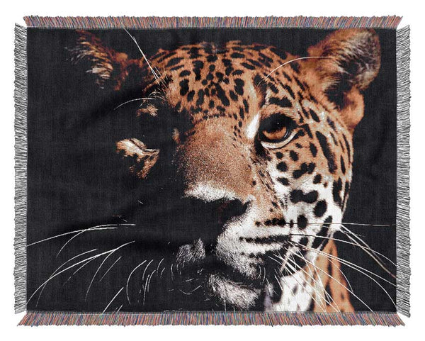 Leopard Pray Woven Blanket