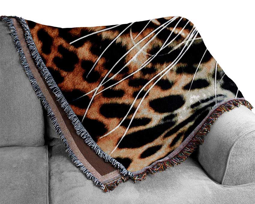 Leopard Roar Woven Blanket