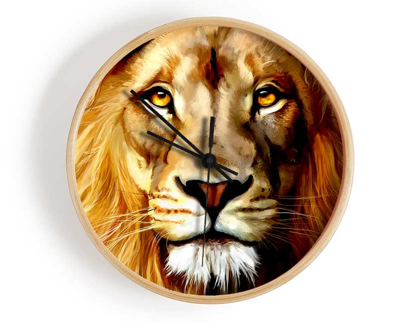 Lion Head Clock - Wallart-Direct UK