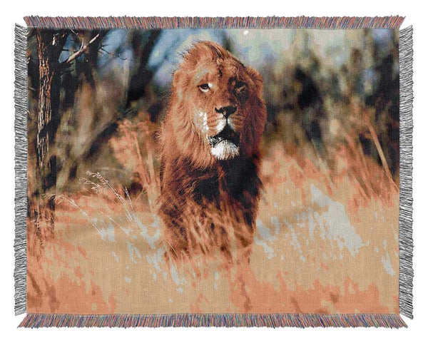 Lion Jungle Woven Blanket