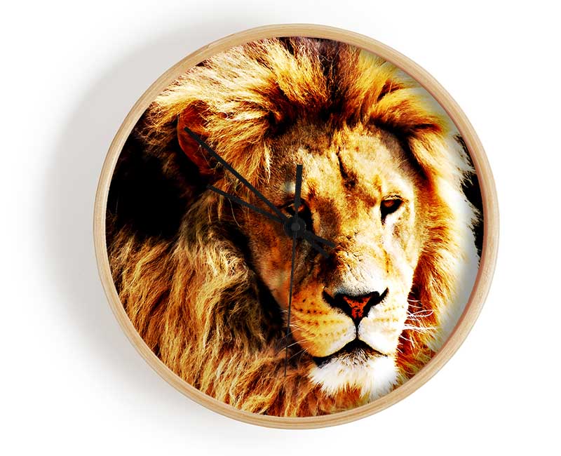 Lion Mane Clock - Wallart-Direct UK