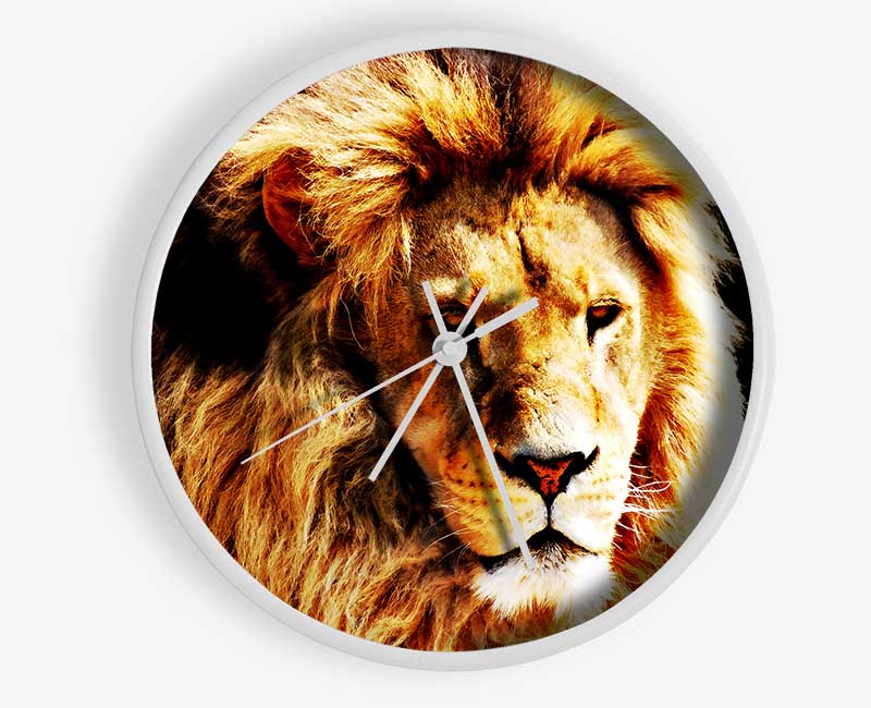 Lion Mane Clock - Wallart-Direct UK