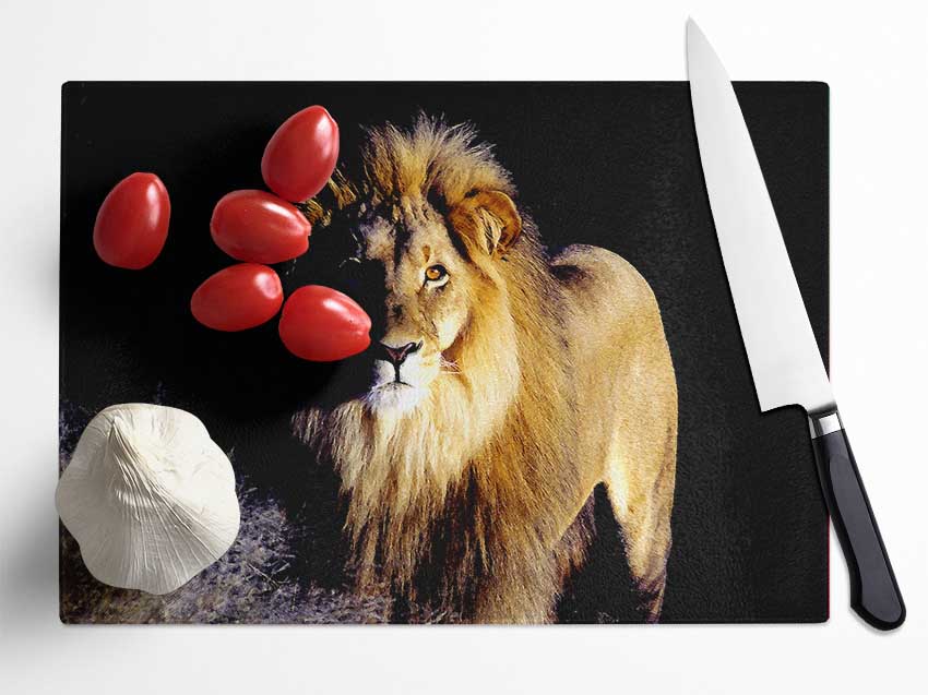 Lion Watch Glass Chopping Board