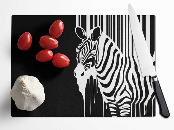 Melting Zebra Glass Chopping Board