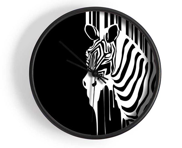 Melting Zebra Clock - Wallart-Direct UK