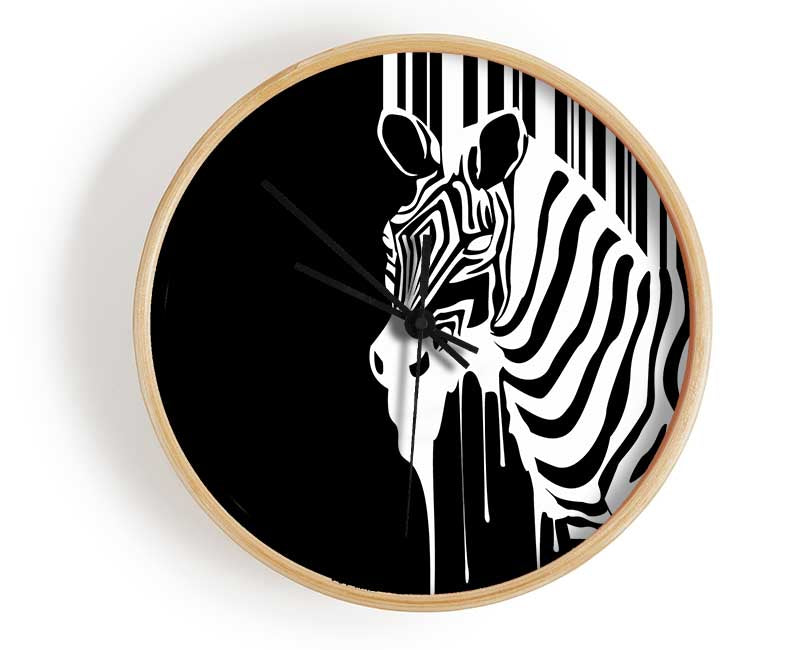 Melting Zebra Clock - Wallart-Direct UK