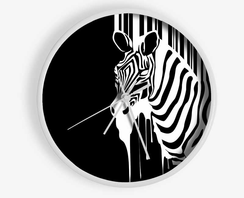 Melting Zebra Clock - Wallart-Direct UK