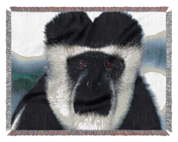 Monkey Face Woven Blanket