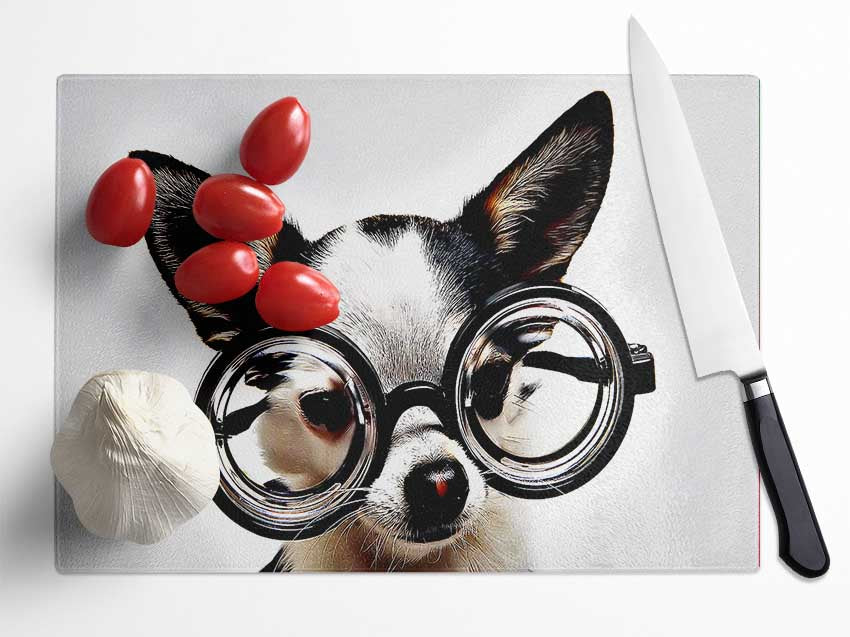 Nerd Dog Glass Chopping Board