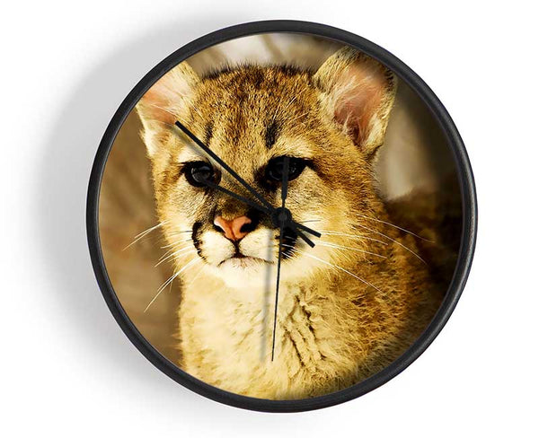 Panther In The Woodland Clock - Wallart-Direct UK